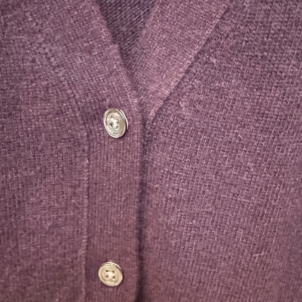 Banana Republic Women's Deep Purple Cardigan - Picture 3 of 5